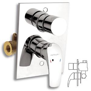 Novaservis Metalia 57, robinet ascuns 2 iesiri cu intrerupator, crom, 57050R,0
