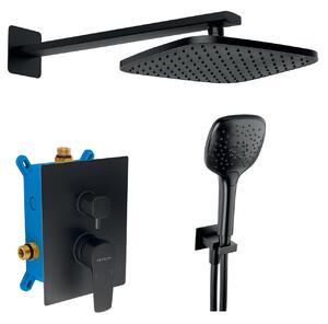 Novaservis Metalia 58, set de duș ascuns, negru mat, SADA58051R-5