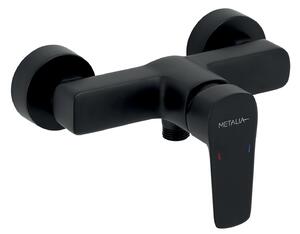 Novaservis Metalia 58, baterie duș fără accesorii 150 mm, negru mat, 58061/1-5