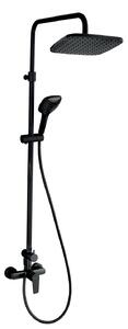 Novaservis Metalia 58, set dus + baterie dus cu iesire superioara 58062, negru mat, SET071/58-5