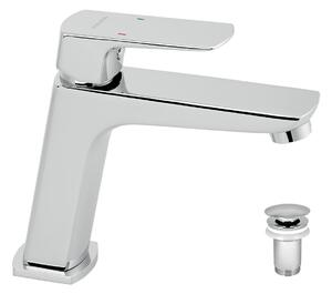 Novaservis Nobless Ego, baterie pentru chiuveta cu dop de scurgere ClickClack, crom, 43003-0