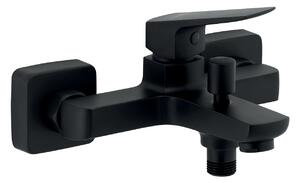 Novaservis Nobless Ego, baterie pentru cada de perete 150 mm, negru mat, 43020/1-5