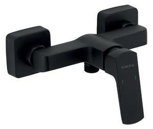 Novaservis Nobless Ego, baterie de duș de perete 150 mm, negru mat, 43061/1-5