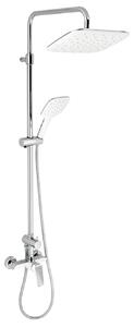 Novaservis Nobless Tina, set dus cu robinet, racord superior dus, alb/crom, SET070/38,1