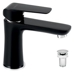 Novaservis Nobless Tina, baterie chiuveta cu set de deșeuri, negru, 38003.5