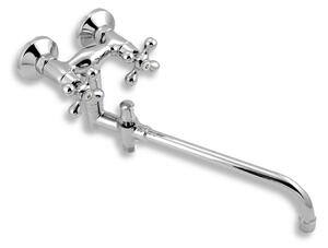 Novaservis Retro II, baterie panou fara accesorii 100 mm, crom, 99137/1.0