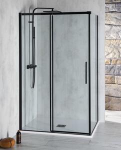 Polysan Polysan, ALTIS LINE BLACK paraș de duș dreptunghiular 1100x800 mm, varianta L/P, AL3912BAL5912B