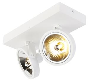 Spotlight de design alb reglabil cu 2 lumini - Go