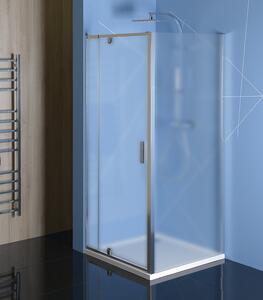 Polysan Polysan, Easy Line paravan de duș dreptunghiular/pătrat ușă pivotant 900-1000x900mm L/P, sticlă cărămidă, EL1738EL3338
