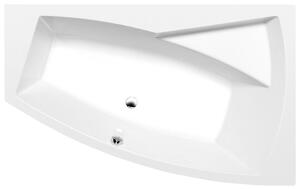 Polysan Polysan, cada asimetrică EVIA R 160x100x47cm, dreapta, alb, 12611