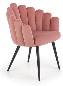 Scaun tapitat K410, roz, 65x62x85 cm