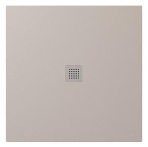 Polysan Polysan, cadă de duș din marmură turnată TRENECA cu dimensiune reglabilă 100x100cm, bej mat, 84301.81