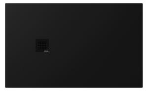 Polysan Polysan, cadita de dus TRENECA din marmura turnata cu posibilitate de reglare a dimensiunii 130x80cm, negru mat, 84303.21