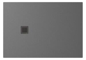 Polysan Polysan, cadă de duș TRENECA din marmură turnată cu posibilitate de reglare a dimensiunii 130x90cm, gri mat, 84308.31