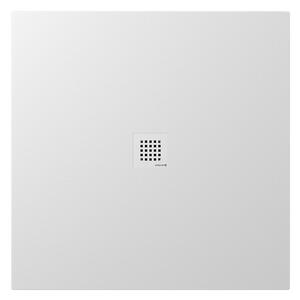 Polysan Polysan, cadă de duș din marmură turnată TRENECA cu dimensiune reglabilă 100x100cm, alb mat, 84301.11