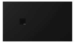 Polysan Polysan, cadita de dus TRENECA din marmura turnata cu posibilitate de reglare a dimensiunii 140x80cm, negru mat, 84304.21