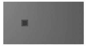 Polysan Polysan, cadita de dus TRENECA din marmura turnata cu posibilitate de reglare a dimensiunii 150x80cm, gri mat, 84305.31