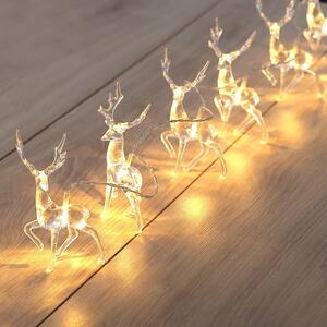 Ghirlanda luminoasă cu LED în formă de reni DecoKing Deer, lungime 1,65 m, 10 beculețe