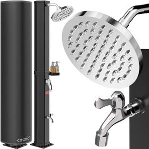 Duș solar cu capac HAVANA, 60 l, negru Casaria