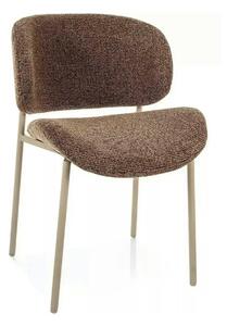 Scaun KISO, cappuccino/cașmir, stofă/metal, 59x46x81 cm