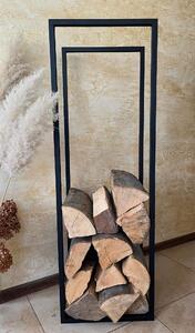 Regnis LOFT XXL, suport pentru lemne de foc 40x30x120 cm, negru mat, REGNIS/LOFTXXL/NEGRU