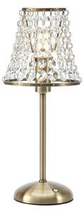 Markslöjd Lampa de masă Liora, alamă veche/transparentă, dimabilă, stație încărcare, reglabil, Bronz / Alamă Veche, Camera de zi / sufragerie, Metal