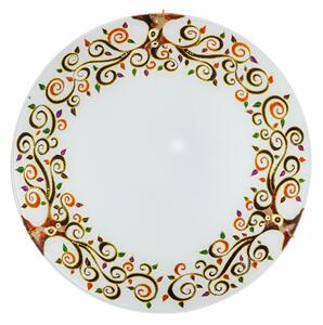KOLARZ Kolarz Serena plafonieră, colorată, Ø 40 cm, metal/vidră, reglabil, Multicolor, Camera de zi / sufragerie, Sticlă, Design