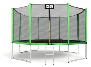 Aga SPORT PRO Trambulină 366 cm Verde deschis + plasă de protecție + scară