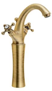 Reitano Rubinetteria Reitano Rubinetteria, ANTEA baterie pentru chiuvetă înaltă cu evacuare, înălțime 300 mm, bronz, 3276L