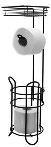 Ridder Ridder, suport MILA cu suport hartie igienica, negru/ceramic, 2163910