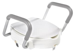 Ridder Ridder, scaun toaletă ridicat 10 cm, cu mânere, alb, A0072001