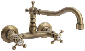 Sapho, baterie de perete ANTEA, suport superior, bronz, 3366