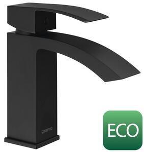 Sapho GINKO 35, baterie de lavoar de sine stătătoare fără priză, cartuş de amestec ECO, negru mat, 1101-02B-01