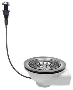 Bruckner Sapho, Sifon chiuvetă 6/4" cu control, 155.122.0
