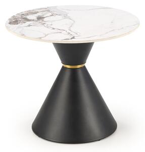 Masă de cafea Gorro S (marmură albă + negru). 1092444