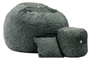 Set Fotoliu King Size cu Otoman (suport picioare) si Perna, Material Textil - Nordic Field
