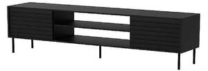 Comoda TV CORTINA, negru, PAL laminat, 180x40x60 cm