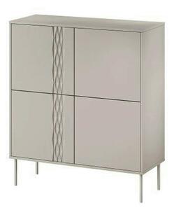 Comoda TRESSE, bej, PAL laminat, 100x40x110 cm