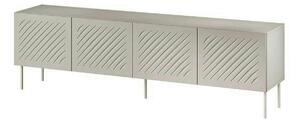 Comoda TV SIENA, bej, PAL laminat/metal, 201x40x60 cm