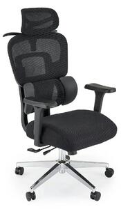 Scaun birou BOOSTER, negru/crom, material textil/plastic/metal, 67x70x
