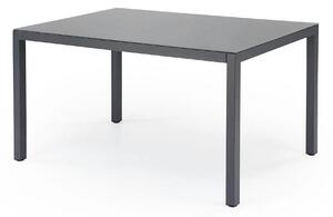 Masa gradina HOVER, gri/gri antracit, sticla/metal, 150x90x75 cm