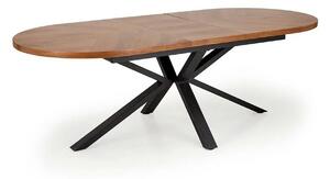 Masa extensibila JASON, nuc/negru, 180/300x100x74 cm