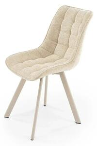 Scaun K332, bej/casmir, stofa/metal, 46x61x84 cm