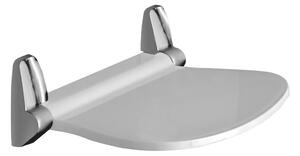 Gedy Sapho, SOUND Scaun de baie 38x35,5cm, pliabil, alb/crom