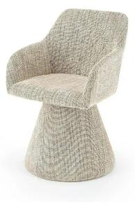 Scaun rotativ K603, stofa clasica bej, 55x55x85 cm