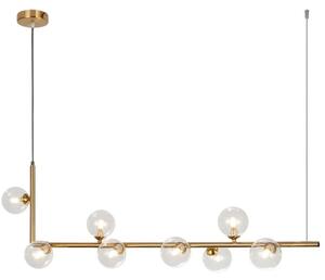 Toolight Toollight - Lampă suspendată din metal 8xG9, auriu, OSW-03402