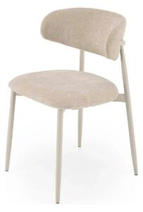 Scaun K607, bej/casmir, stofa clasica/metal, 52x50x78 cm