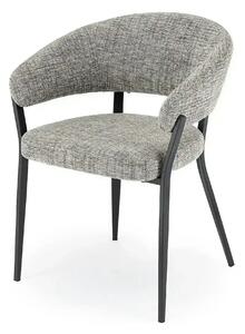 Scaun K609, gri/negru, stofa clasica/metal, 53x56x77 cm