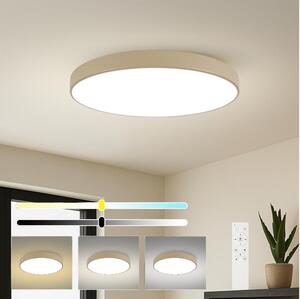 Brilagi-LED Lampă LED dimabilă POOL SMART, 128W, 230V, 100 cm, bej, Wi-Fi Tuya + telecomandă