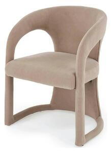 Scaun K615, bej, stofa catifelata, 60x58x78 cm